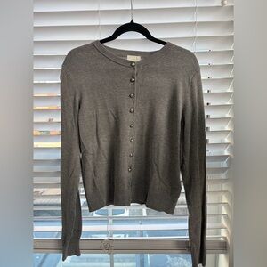 H&M Charcoal Knit Cardigan